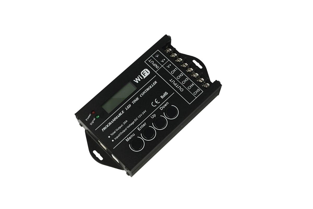 Centralina Alba Tramonto Fai Da Te Centralina Led Timer Alba Tramonto 12V 24V 20A WIFI Time Led Controller