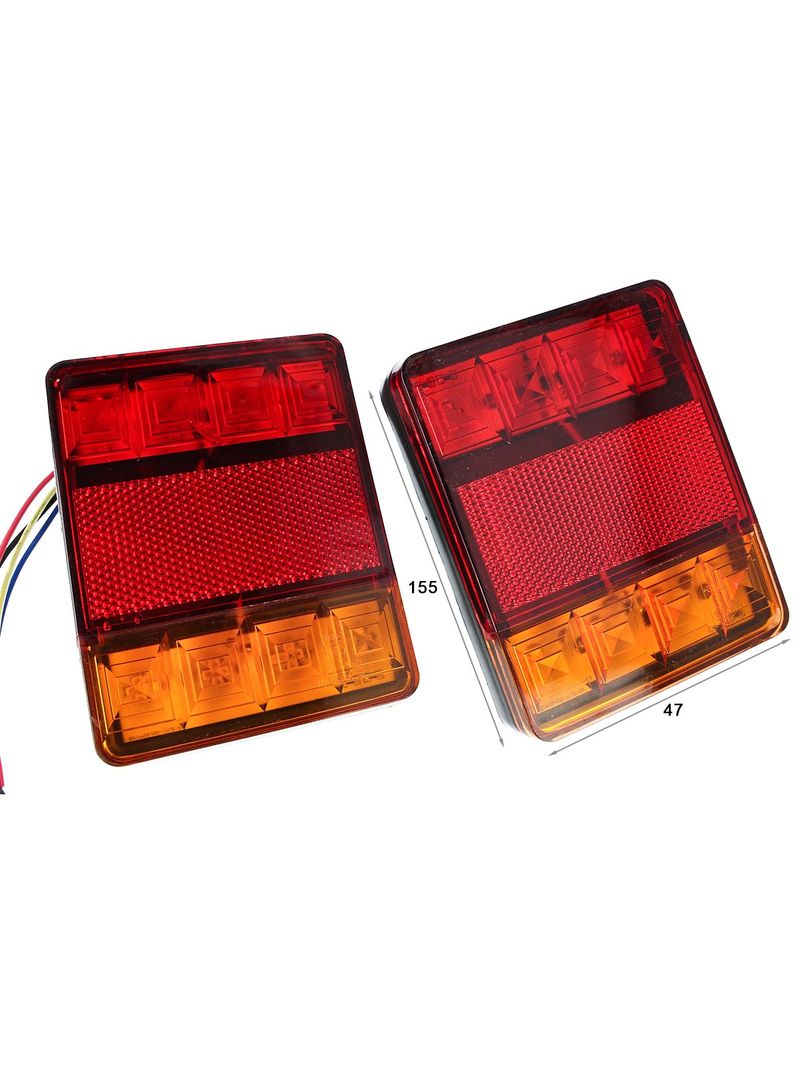 Kit Fanali Posteriori Per Rimorchio AUTOUTLET - 12V LED, 7 Poli, Cavo 7.5m, Montaggio Magnetico IP65 - Foto 12