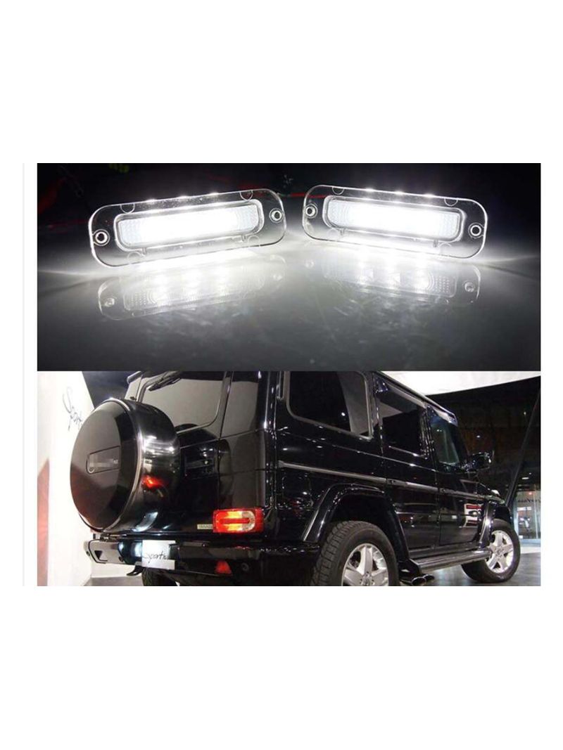NSLUMO 2X Luci targa LED Lampade targa per Lancia Musa 2004-2012 Tipo 350 Luci targa LED bianche Lampada parcheggio auto