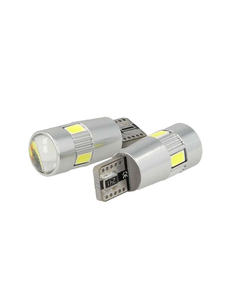 Lampadina Led Canbus T10 W5W 6 Smd 5630 Bianco No Errore Check Luci 12V  Senza Polarita Con Lente Ingrandimento Super Luminoso - BricoBravo