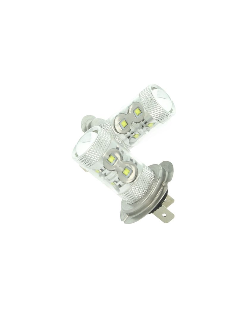 Lampada Led H7 PX26d 30W 12V Per Fendinebbia Super Potente e Bianco Xenon 6  Smd Cree Da 5W