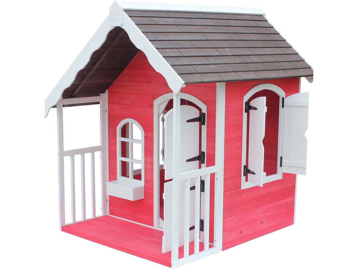 Capanna per bambini 130x160h cm in legno e telo blu - Scouty