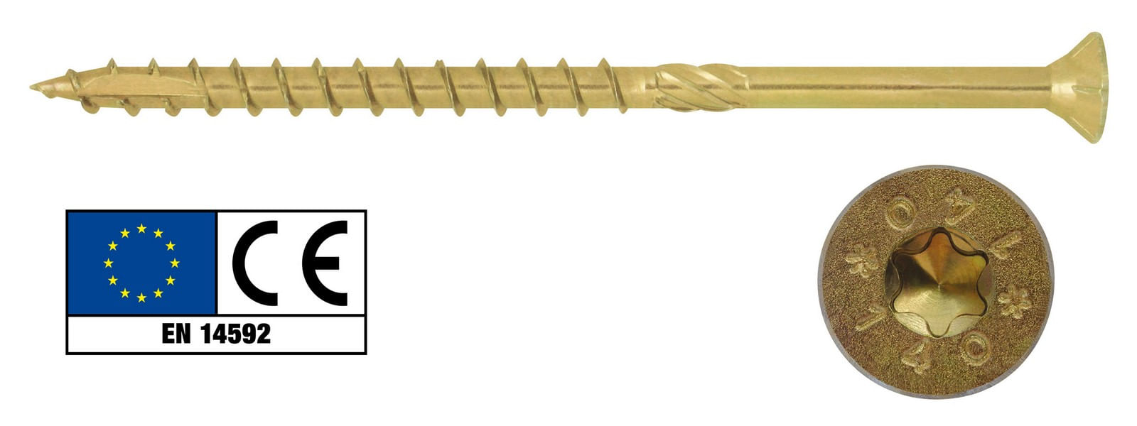 50Pz Viti Portanti Per Legno Testa Svasata Piana Torx Diametro 8 Mm  Lunghezza 320 Mm - BricoBravo