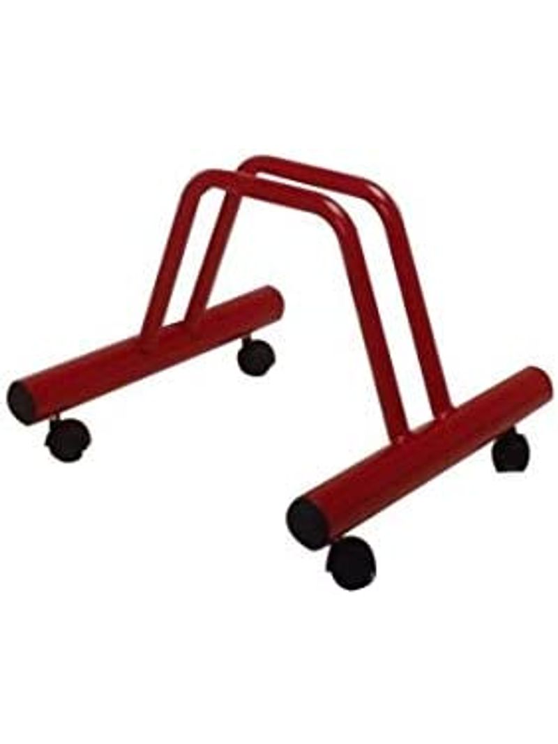 Andrys Rastrelliera Biciclette 1 Posto Da Terra Con Rotelle Fisse: Acciaio Made In Italy Per Bici - 5