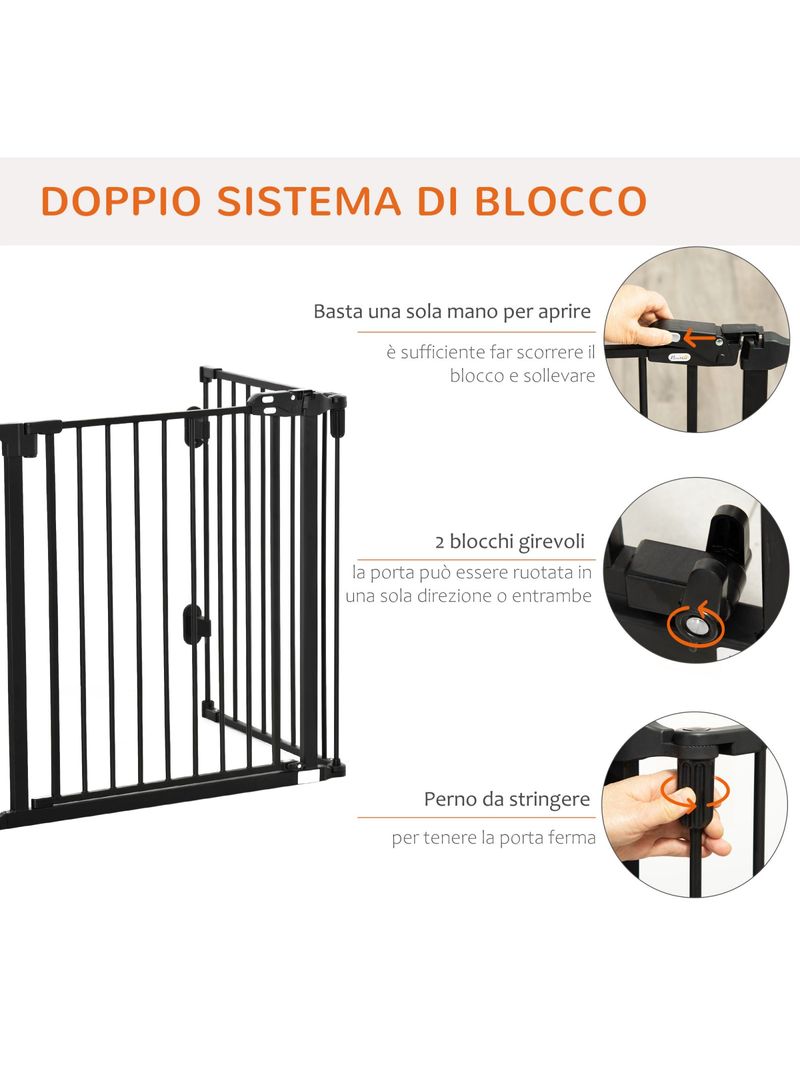 EASYCOMFORT Cancelletto di Sicurezza Pieghevole e regolabile in