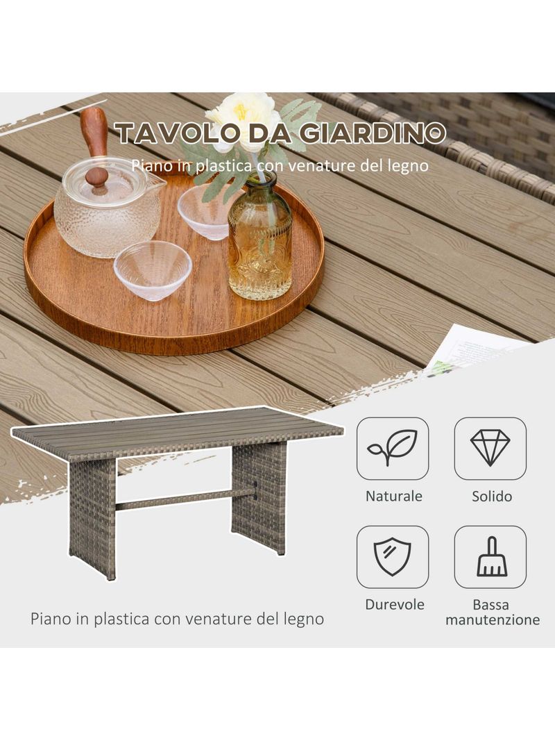 EASYCOMFORT Set 5 Pezzi Tavolo Bar con Sgabelli in Stile