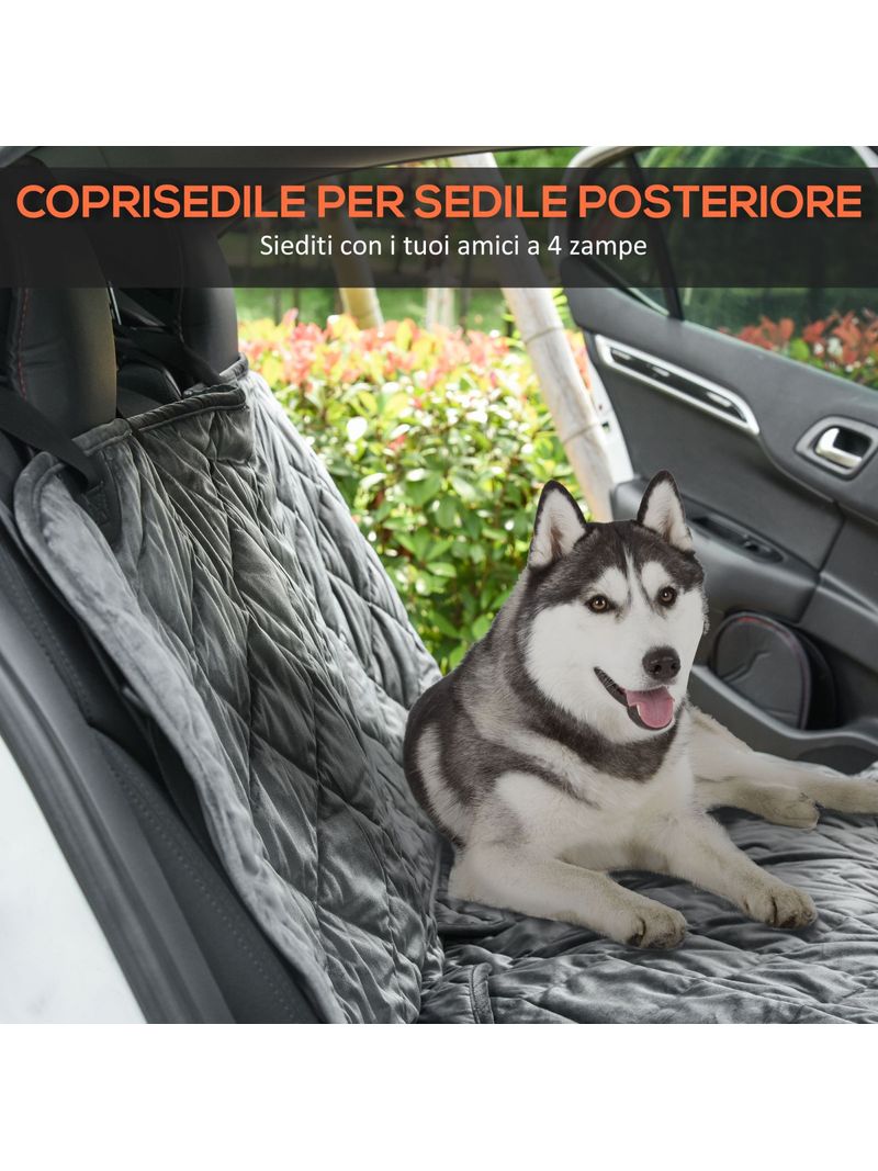 EASYCOMFORT Telo Coprisedile per Auto Effetto Velluto con Fondo