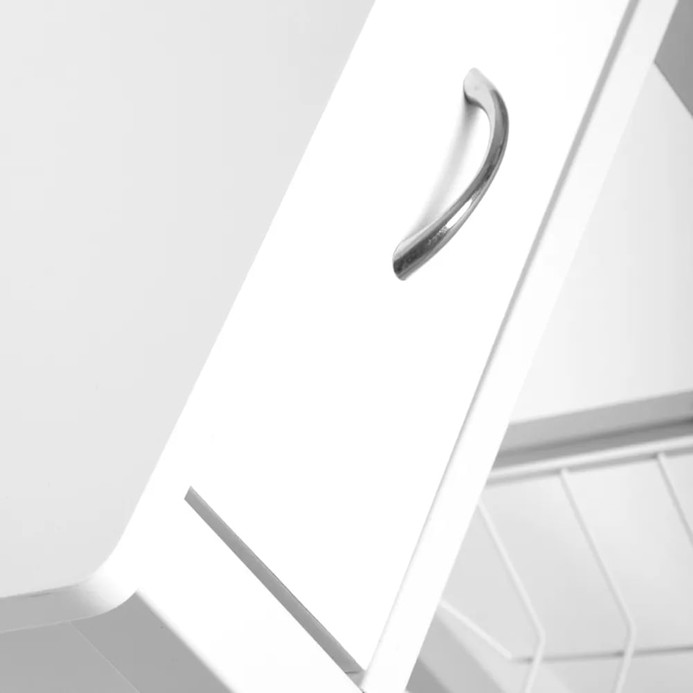 Carrello Cucina In Legno Noce - Con Cassetto E Cestelli, Ruote, 39x29x82 Cm - Foto 10