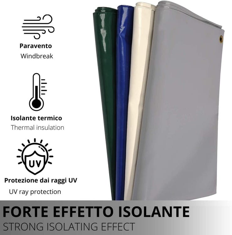 Telone Protettivo Per Roulotte e Camper - Impermeabile In Tessuto Oxford 210d 7,5x3m/24,6x9,84ft