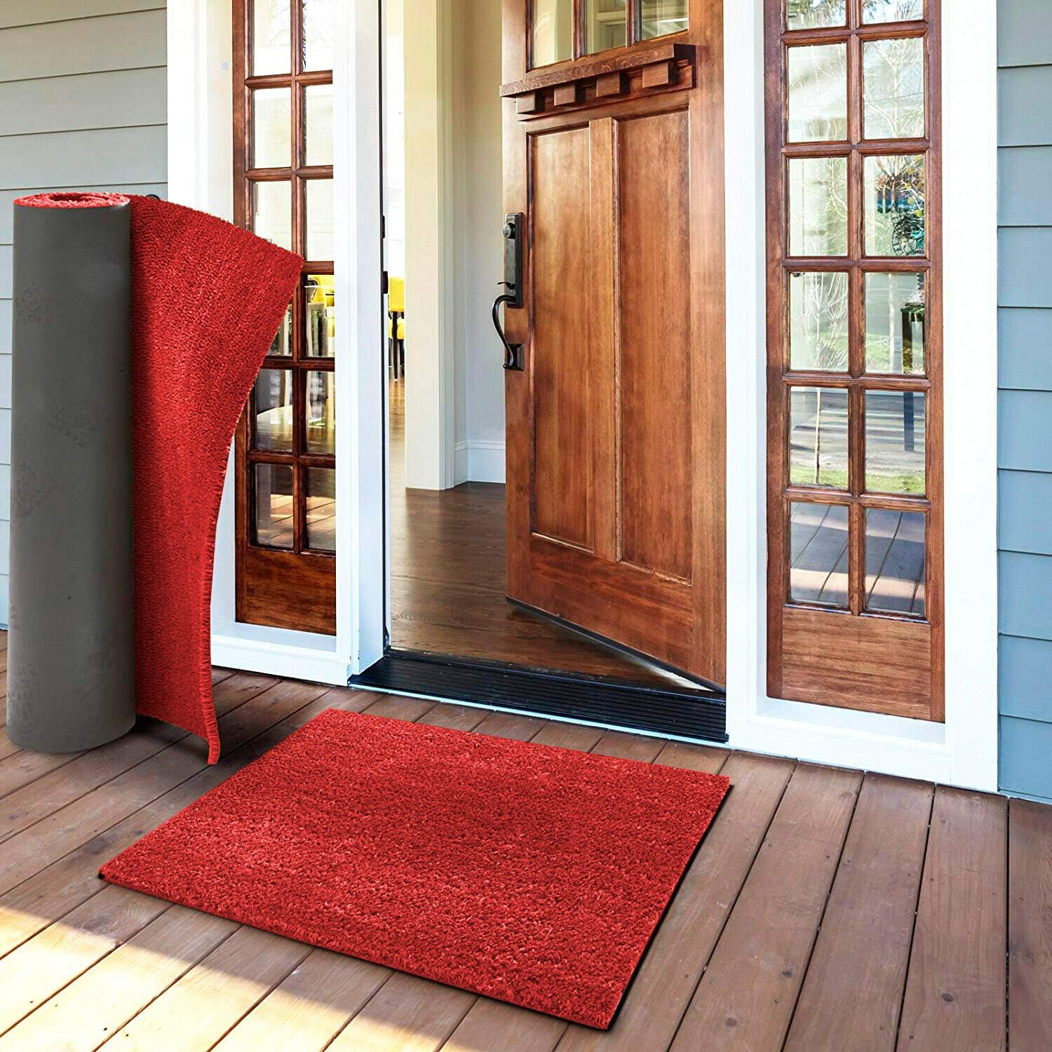 Zerbino Cocco Naturale 100x150 Cm | Antiscivolo Per Esterno | Made In Italy | Resistente Ad Acqua E Intemperie