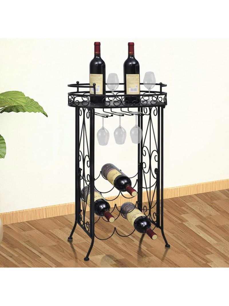 Carrello Bar Globoso In Legno Con Ruote - Portavini E Minibar Portatile - Foto 11