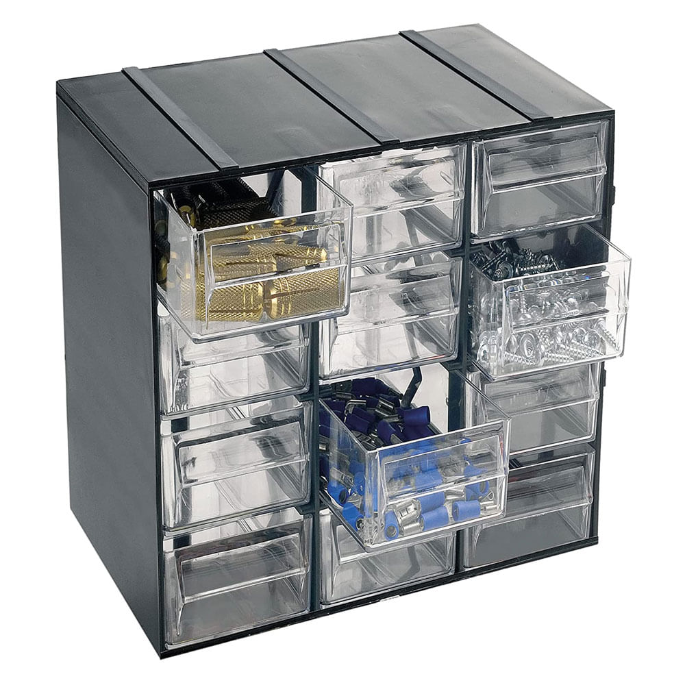 Porta Minuteria Cassetti Cassettiera Portaminuterie UNIBOX 4 Cassetti Basculanti - Plastica Ultra Trasparente Per Organizzazione Porta Minuterie - Foto 3