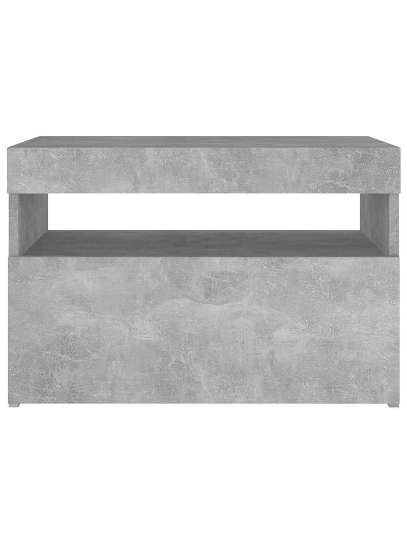 Comodino e Luci LED 2 pz Bianco 60x35x40 cm in Truciolato