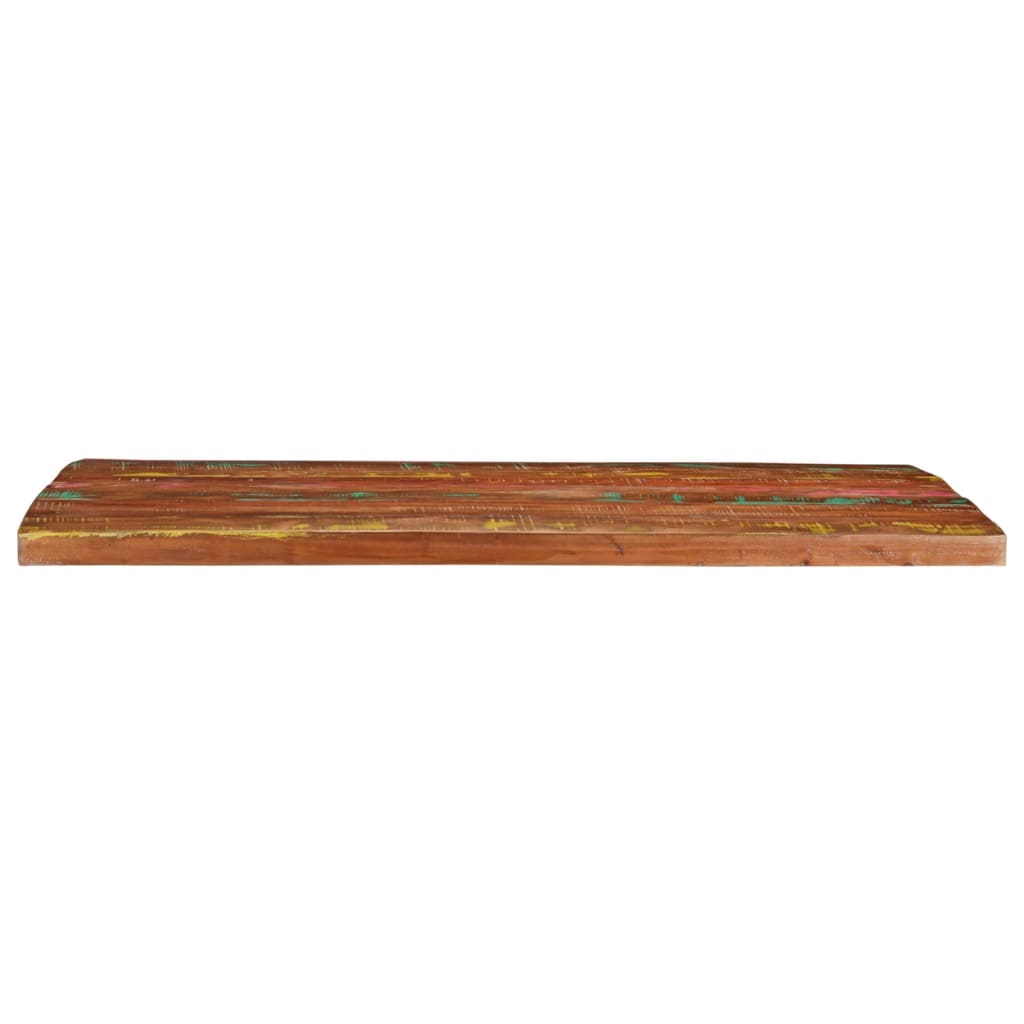 VidaXL Piano Tavolo 90x20x2.5cm In Legno Massello Recuperato - Superficie Tavolo Rettangolare Rustica - Foto 6