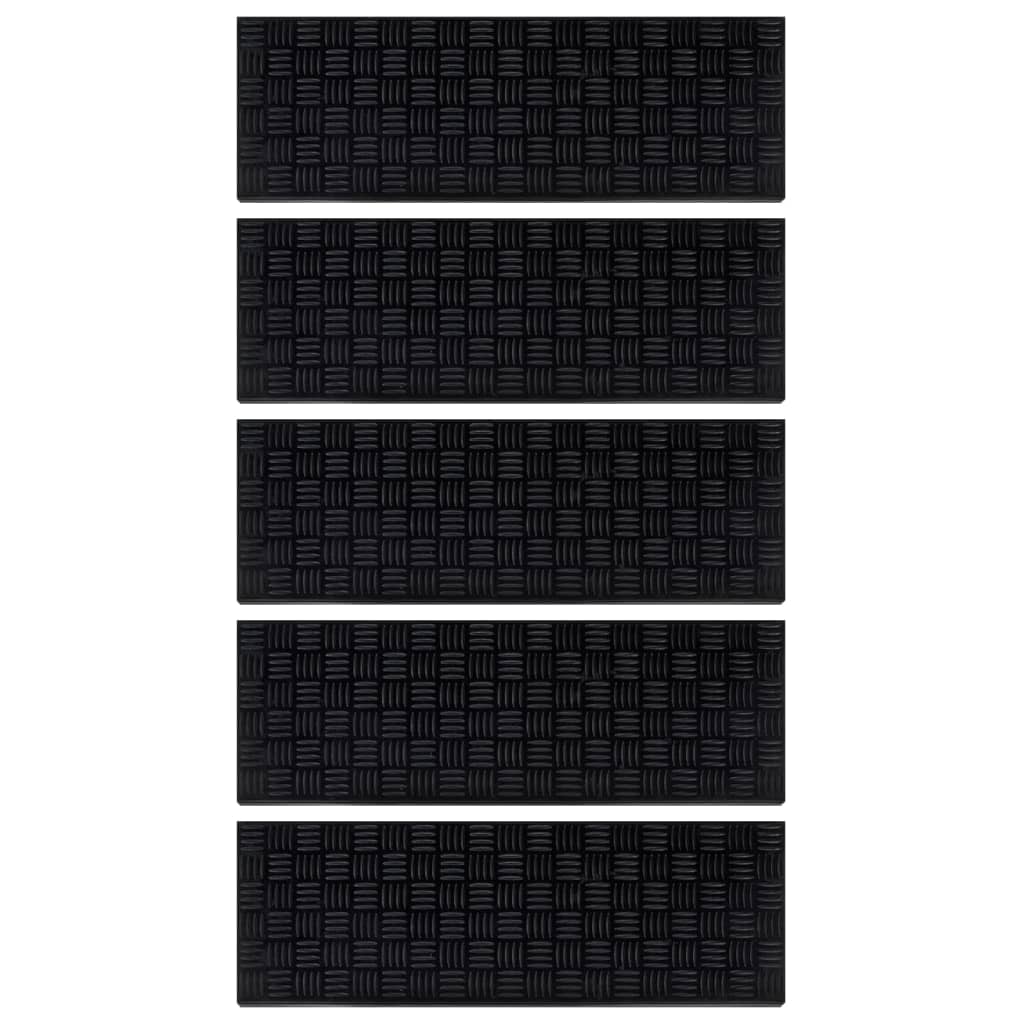 Tappetini Gomma Esterni Etm Etm® Tappetini Per Gradini Santiago - Confezione Da 5 Pezzi Antiscivolo Per Esterni | Sicurezza Scale Gomma Per Scale Esterne - Foto 7