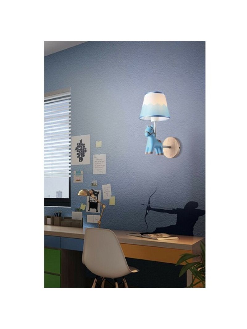 Applique Da Parete E27 A Forma Di Nano - Lampada Vintage In Ferro Per Camera, Bar O Corridoio - Foto 5