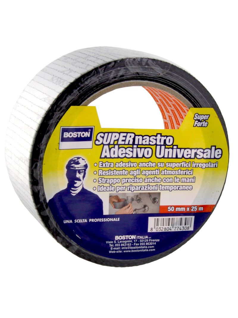 Nastro Americano Extra Forte Mm.50X25Mt Nero - BricoBravo