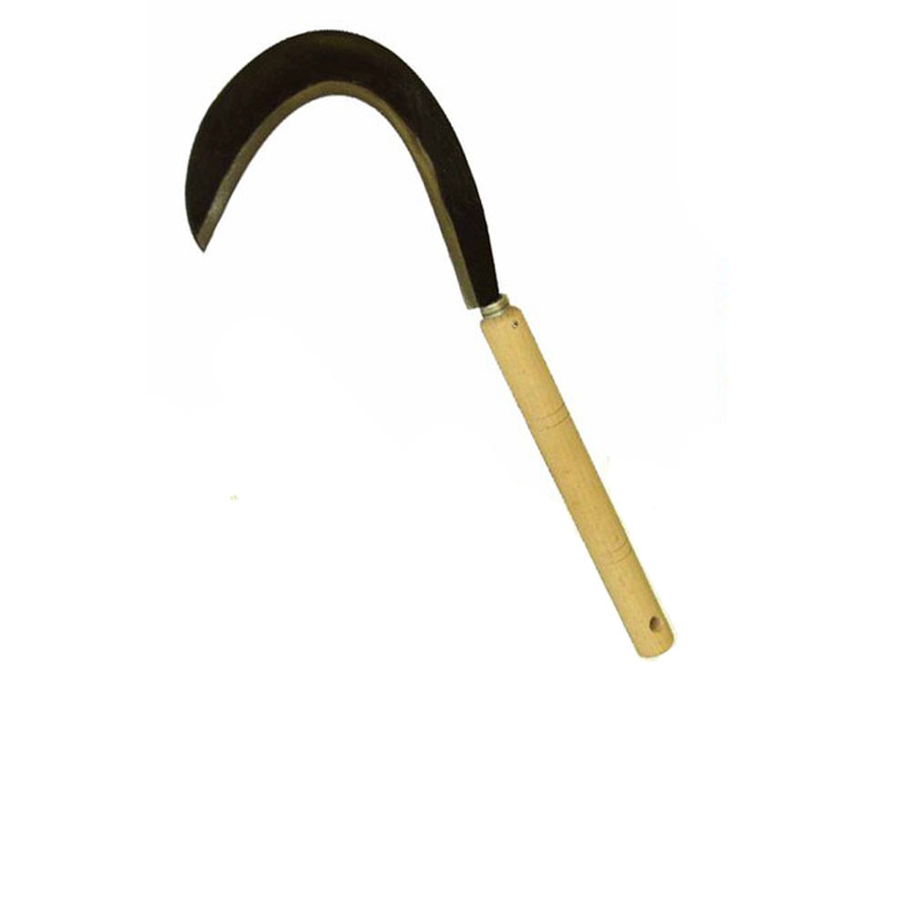 Falcetto Da Giardino Con Lama Seghettata 40 Cm - Manico In Legno - Foto 2