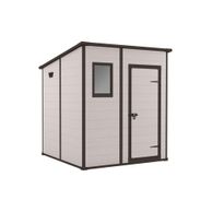 KETER - CASETTA "MANOR PENT 6x6" IN RESINA COLORE BEIGE - L.183.5xP.185xH.200.6