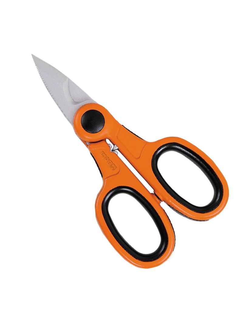 Forbici Da Elettricista Con Impugnatura Isolata - Lama In Acciaio Inox, Microdentatura, 14.5 Cm - Foto 7