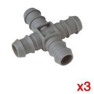 Raccordo a 4 vie Classic 13 mm 1/2" tubo irrigazione derivazione 1339-26