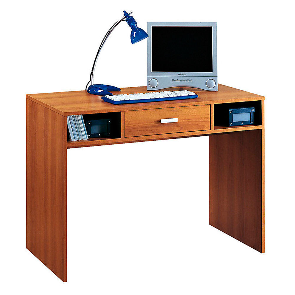 Scrivania porta PC ufficio con cassetto 104x52xh76cm color noce SPRINT  41.42.25 - BricoBravo