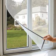 Zanzariera per finestre bianca con velcro adesivo 150x180cm Bianca