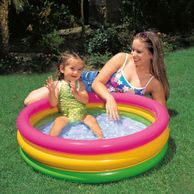 Intex piscina gonfiabile baby 3 anelli multicolor bambino giardino estate 58924