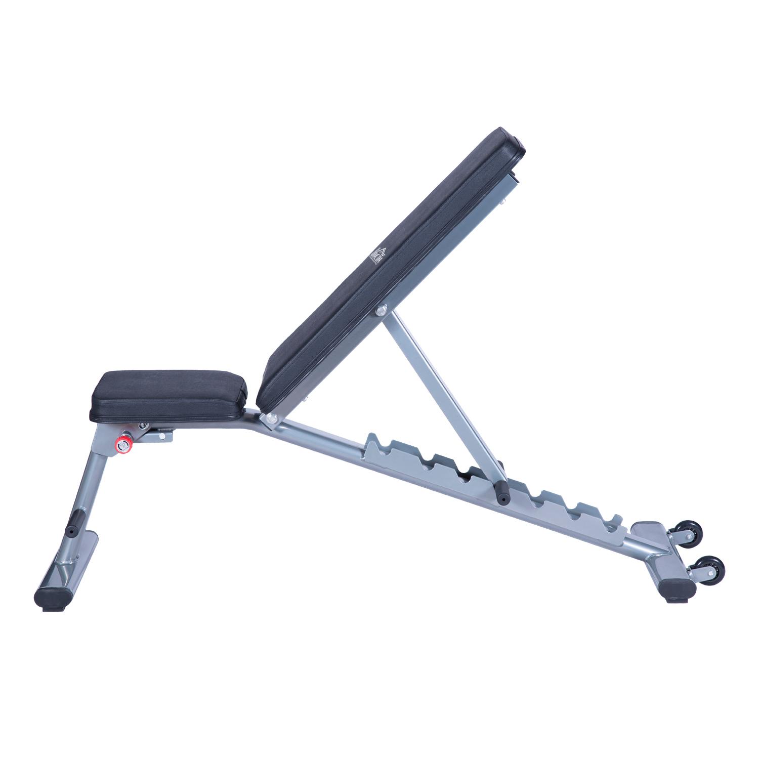 Panca Allenamento Inclinabile REBEL ACTIVE RBA-2003 - Portata 170 Kg, Con Elastici E Blocco Gambe - Foto 10