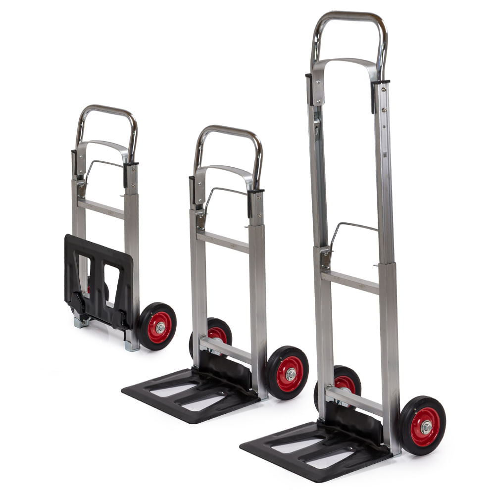 Carrello portapacchi bravetta per trasporto in alluminio 2 ruote 150kg  c1299010 - BricoBravo