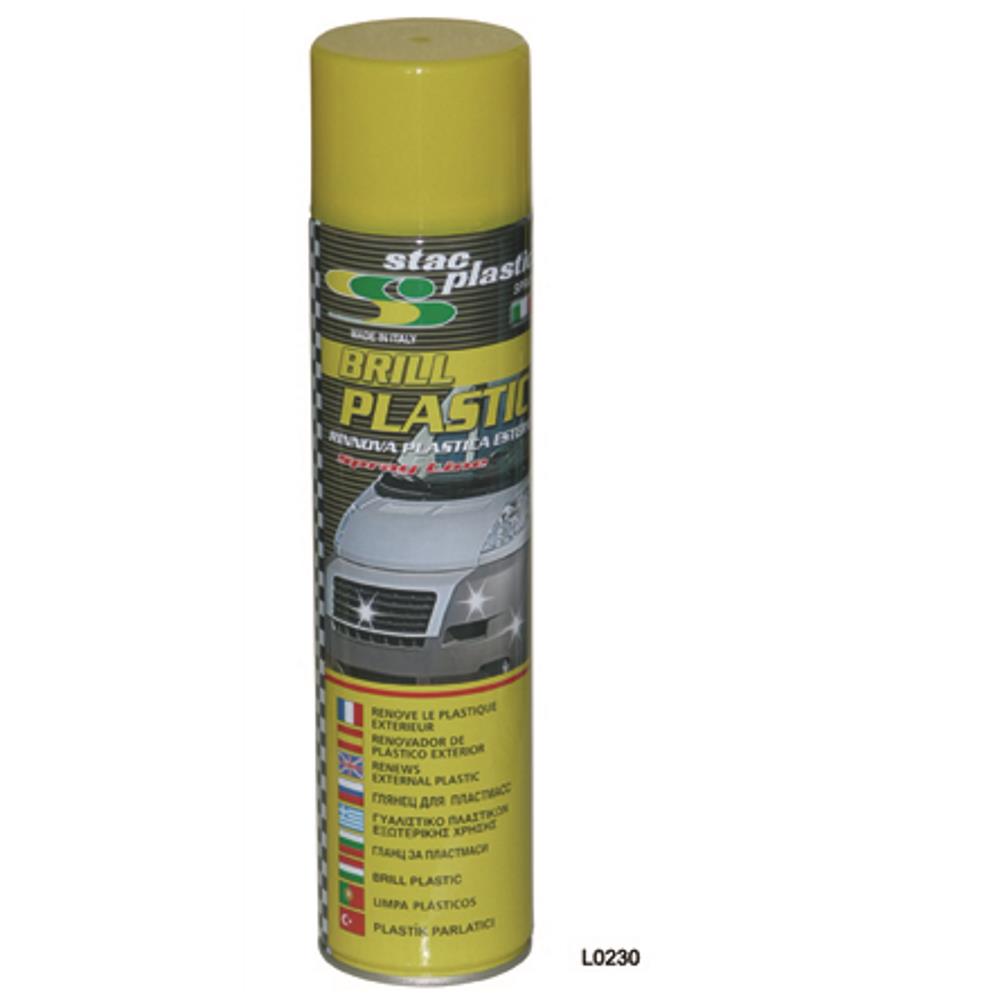 brill plast 600 ml lucidante protettivo plastica esterno manutenzione auto  moto