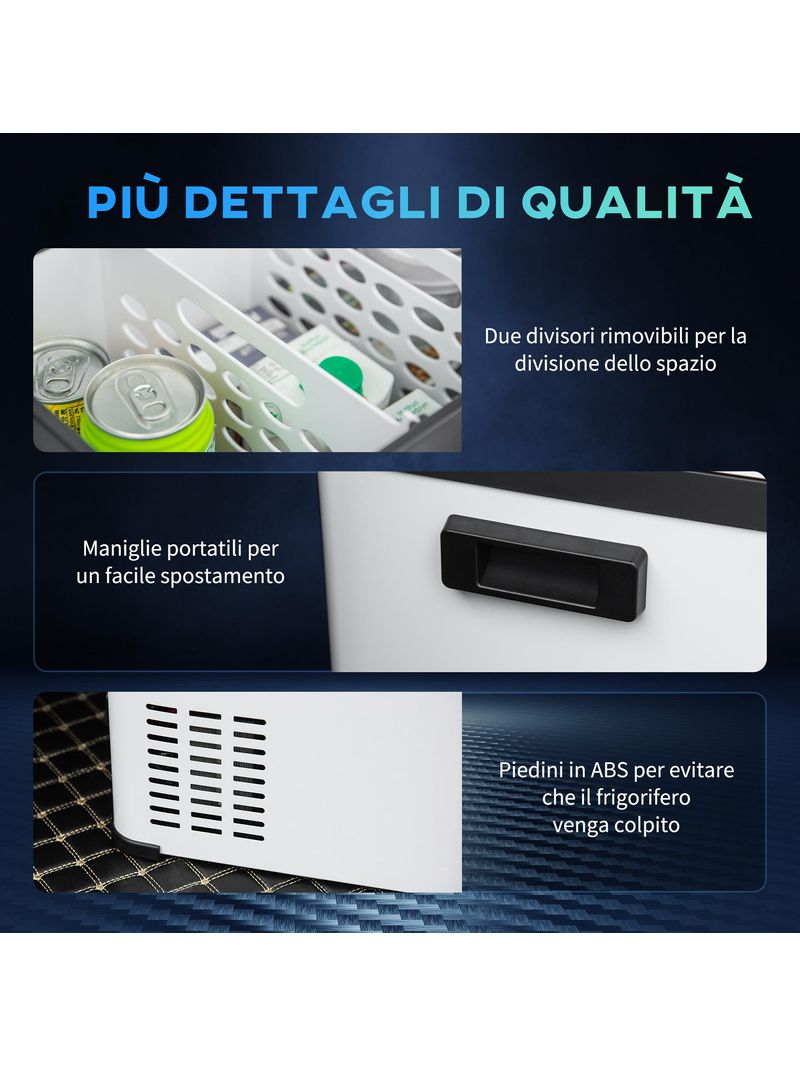 Frigo Portatile Elettrico a Compressore 20 Litri per Auto e Camion