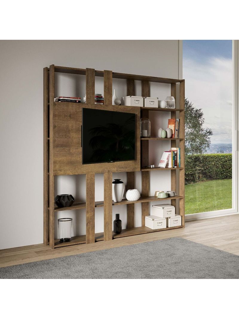 Libreria Moderna 5 Ripiani 178x36x204 cm in nobilitato Marrone