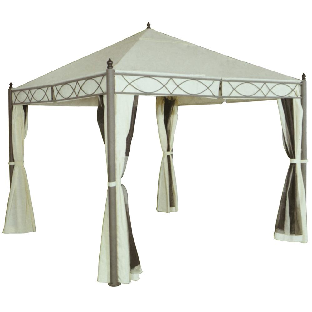 Telo Copertura Ricambio Per Gazebo Eden 3x3mt - Poliestere Bianco 180 G/mq Con Airvent - Foto 2