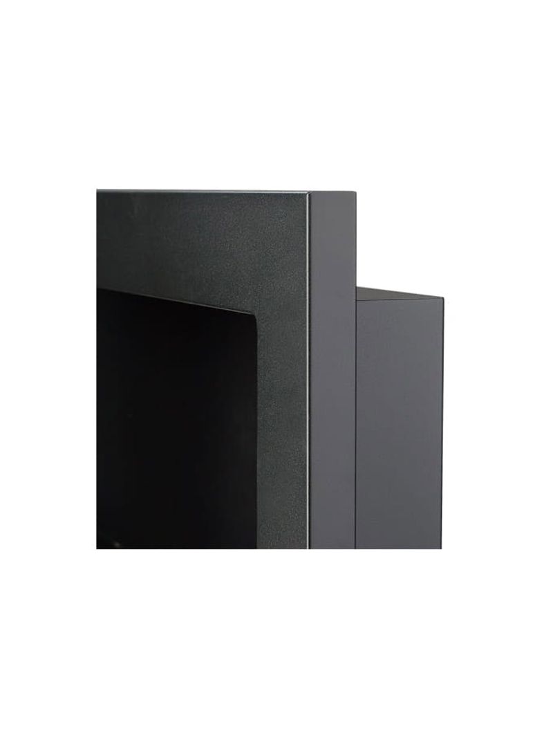 Camino a Bioetanolo da Parete 65x12x40 cm in Acciaio Inox Nero – acquista  su Giordano Shop