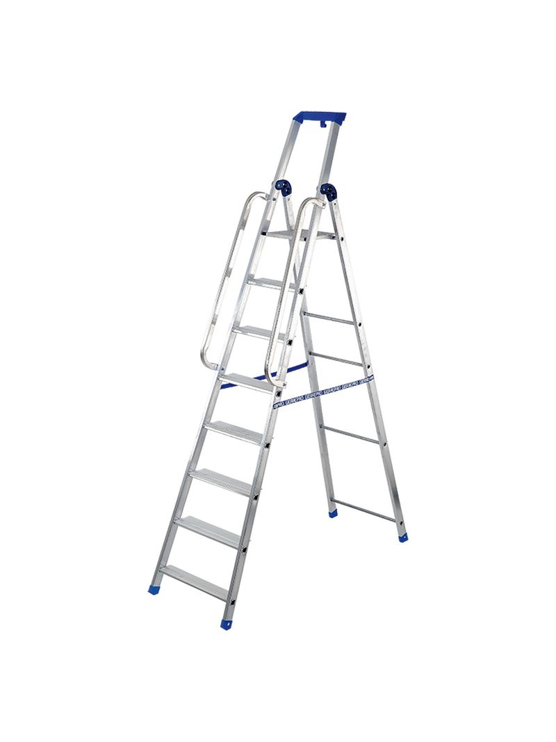 SWANEW Scala Telescopica Alu Nero Scala Pieghevole 2.5M+2.5M Scala A Telaio Con Barra Di Sostegno Scala In Alluminio Estensibile Scala Scorrevole Antiscivolo Scala Multiuso Carico Fino A 150 Kg 87713702