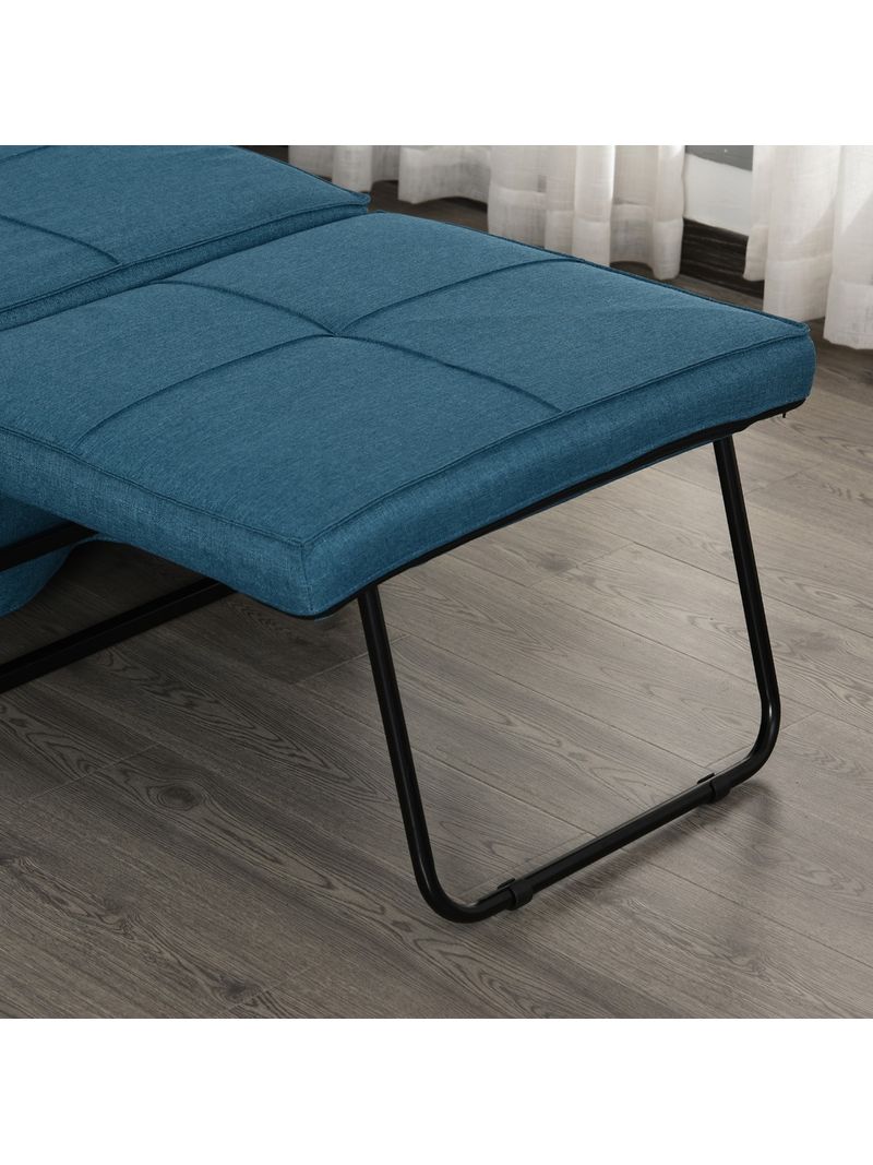 Pouf Letto Brandina con Materasso Pieghevole 69x180x41 cm Blu - BricoBravo