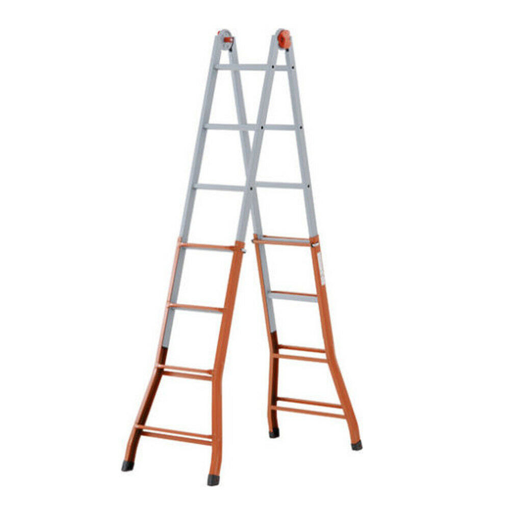 Scala Telescopica In Alluminio 5+5 Gradini - Professionale E Made In Italy - Foto 10