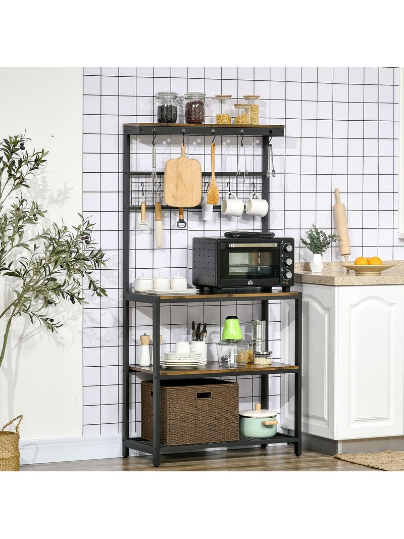 VASAGLE Scaffale da Cucina, Organizzatore per Cucina, Supporto per