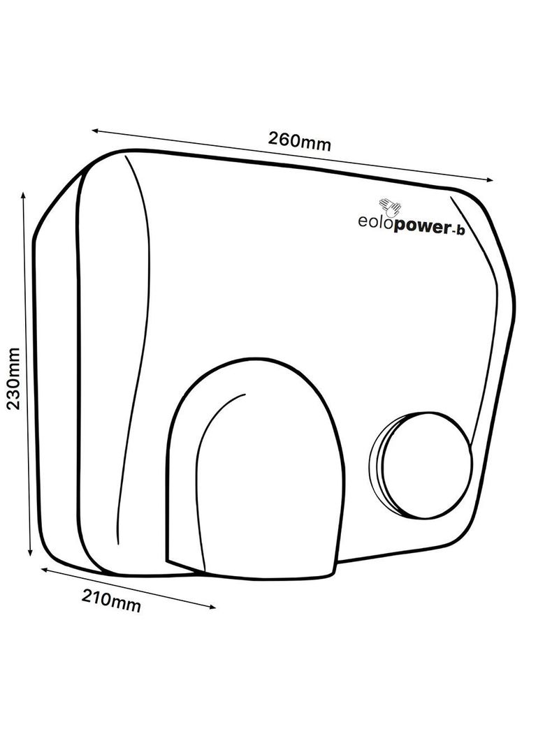 Asciugamani Elettrico A Lama D'Aria Plikc - 1400W Con Sensore | Asciugatura Igienica In 10 Secondi - Foto 3