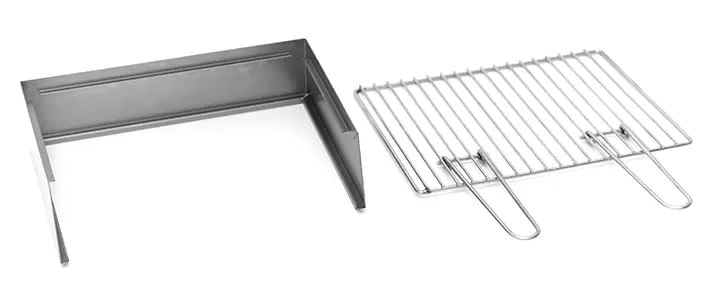 Canalina per arrosticini con barbecue Torino Grill 100+40 cm