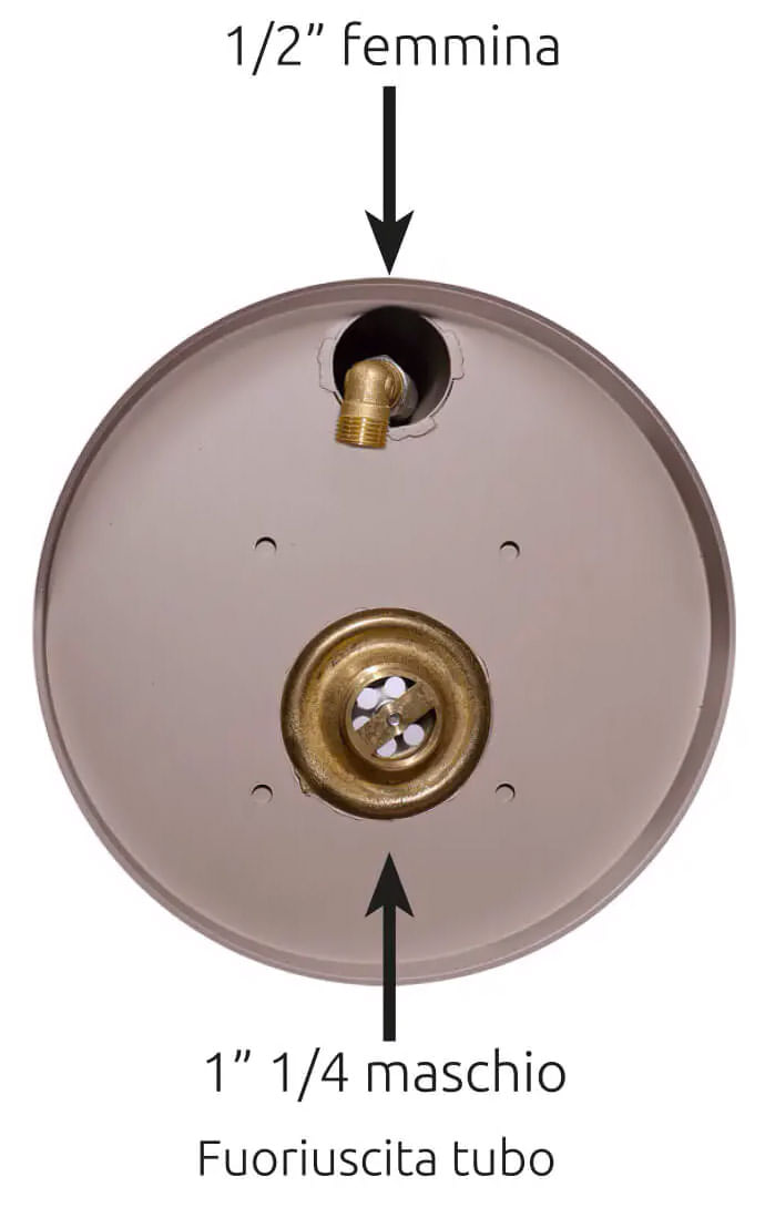 Belfer 42QRRB Fontana A Colonna Con Base In Cemento Doppio Rubinetto Gancio Porta Gomma Dell'Acqua Colore Tortora - Foto 9