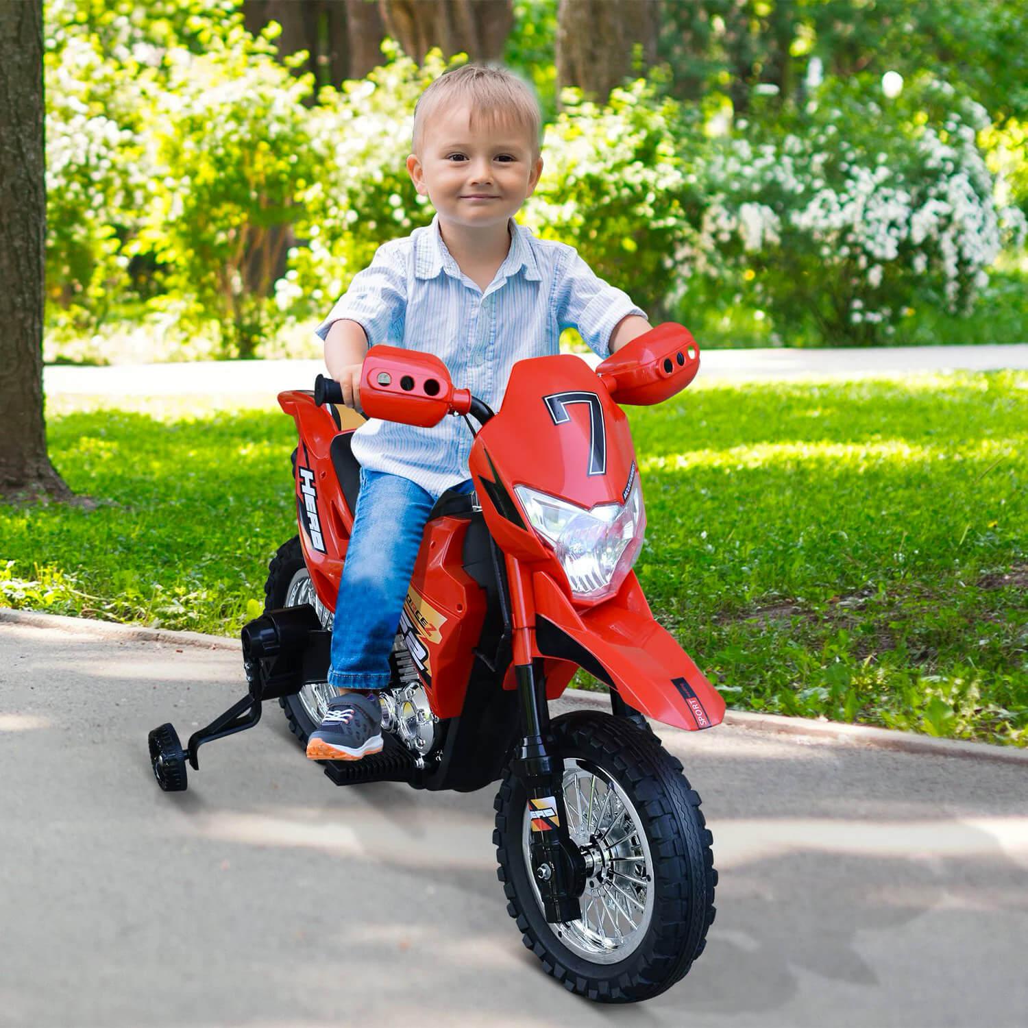 Moto elettrica per bambini CRZ E-Kid - Rosso