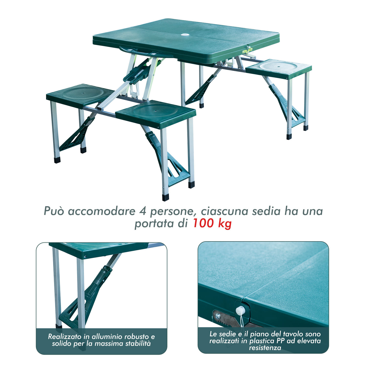 Tavolo Bar Alto Redcliffs Tavolo Da Campeggio Pieghevole E Sedie