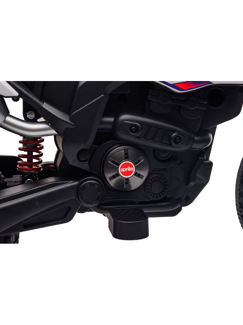 Moto Elettrica per Bambini 12V con Licenza Aprilia Motocross RX125 Bianco -  BricoBravo