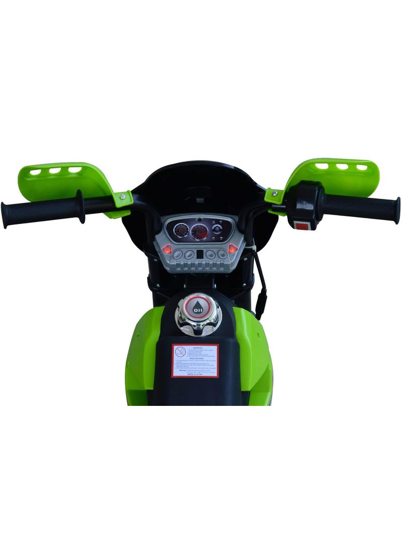 Moto Motocicletta Elettrica per Bambini 6V Kidfun Motocross Enduro Verde