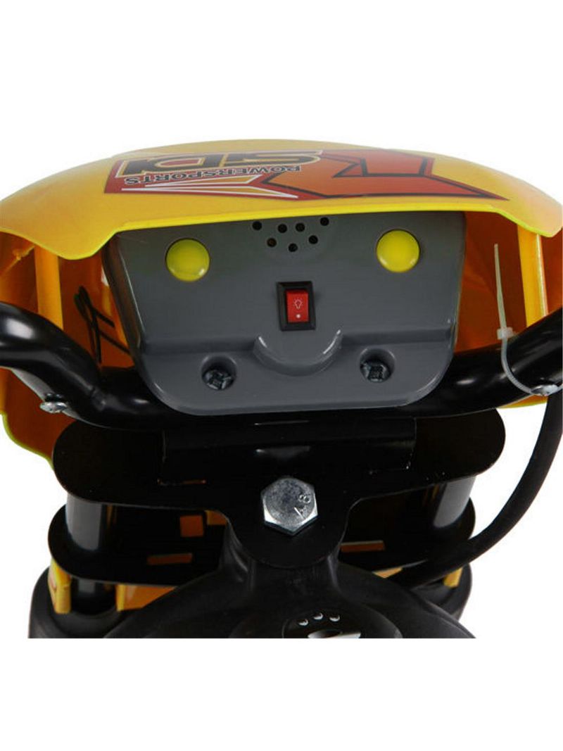 HomCom Moto Cross Elettrica per Bambini con Rotelle, Giallo