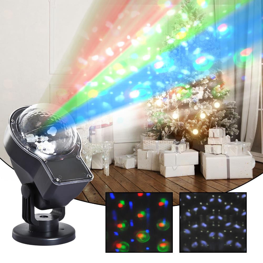 homcom Proiettore a LED Natale per Giardino e Casa Nero 10.3 x 13.3 x 33.5 cm 