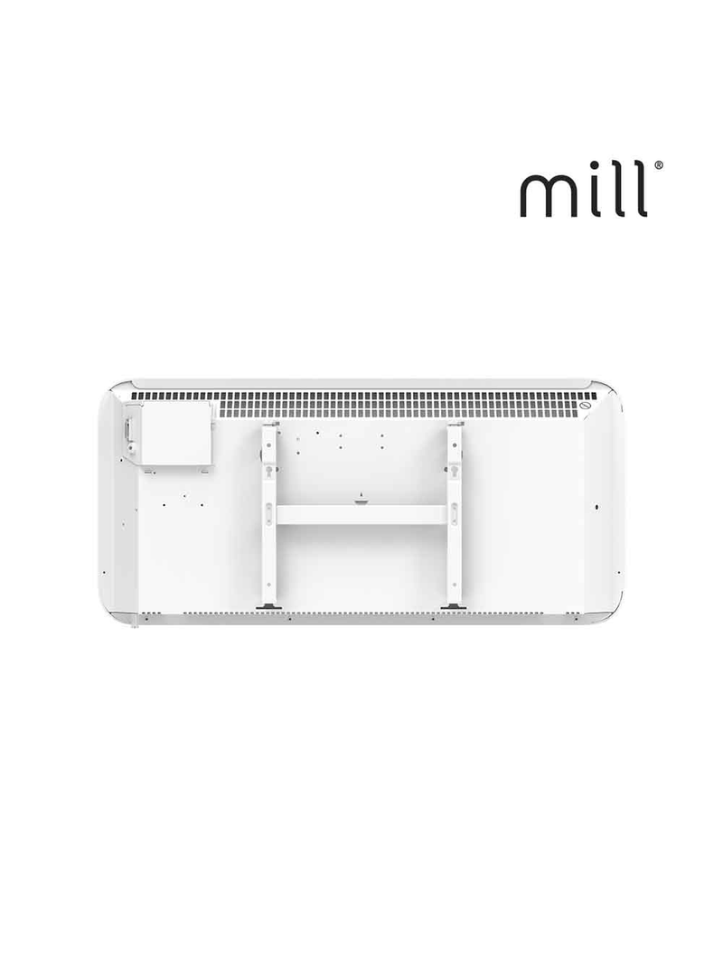 Mill Termoconvettore elettrico 800W a Parete Invisible Glass con controllo  Wifi - BricoBravo