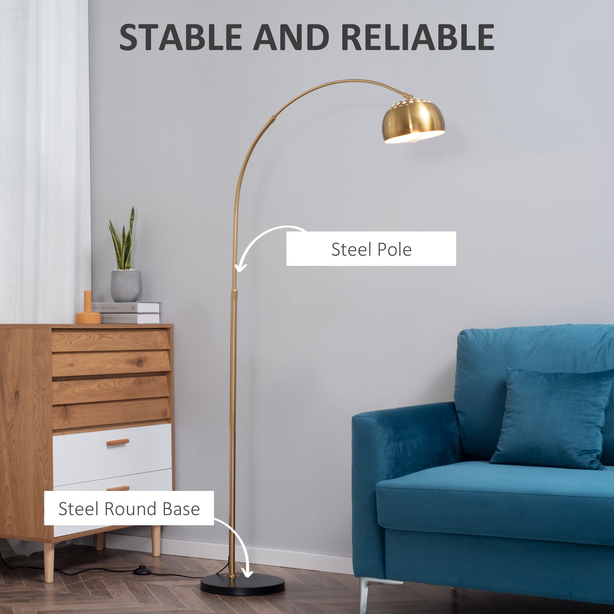 Lampada da Terra Dimmerabile, Arco LED Lampada Terra Moderna per
